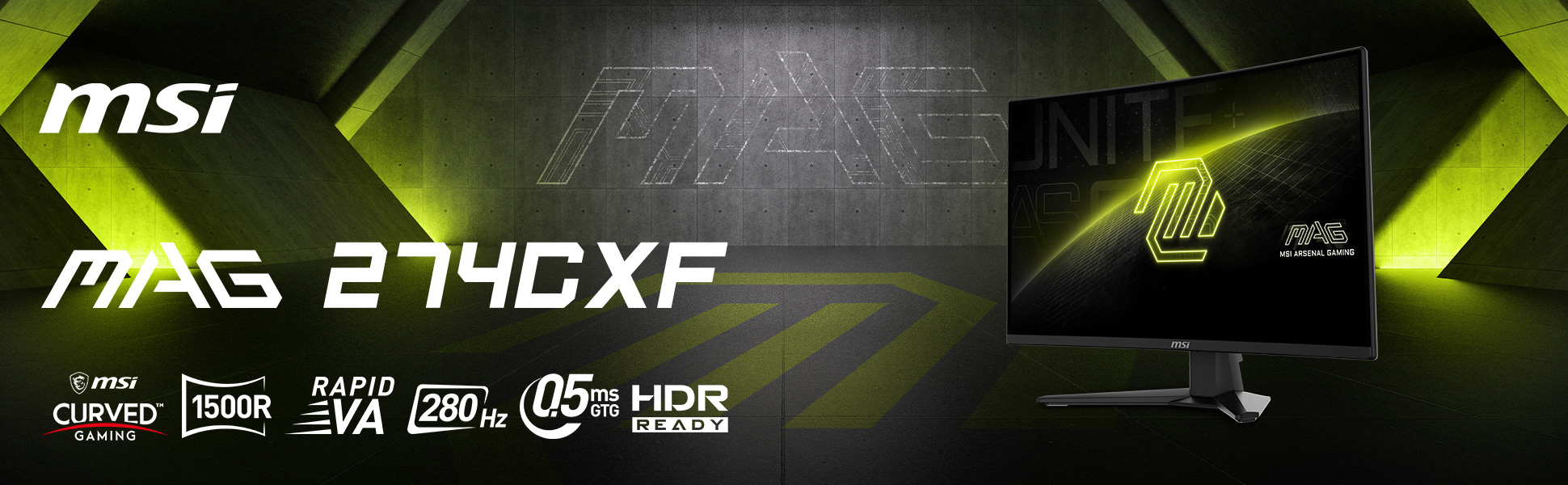 MSI 27" 280 Hz Rapid VA FHD Gaming Monitor 0.5ms (GTG) Adaptive Sync